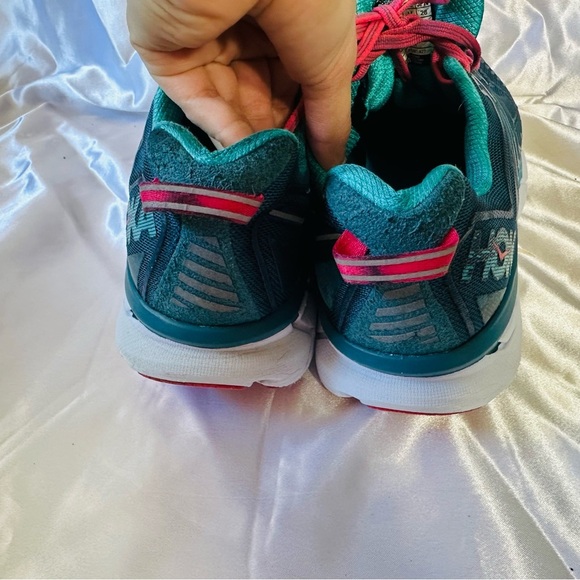 Hoka One One Clifton 4 Women's SZ 11 Running Shoes 1016724 Blue Coral Ceramic - Picture 8 of 10